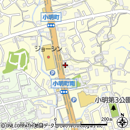 奈良県生駒市小明町795周辺の地図