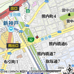 ローレル新神戸周辺の地図