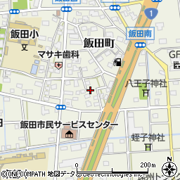 静岡県浜松市中央区飯田町538周辺の地図