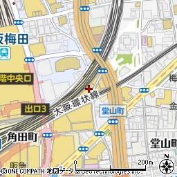玄三庵　梅田エスト店周辺の地図