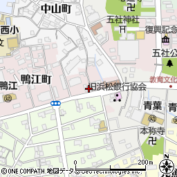 浜松鴨江郵便局 ＡＴＭ周辺の地図