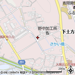 静岡県掛川市下土方119周辺の地図