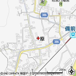 岡山県岡山市北区原1072周辺の地図