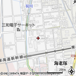 静岡県磐田市海老塚768周辺の地図