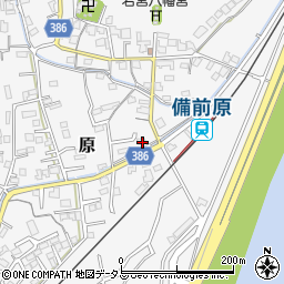 岡山県岡山市北区原1057周辺の地図