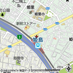 ダイソー姫島駅前店周辺の地図