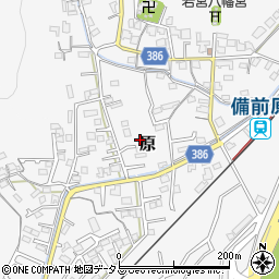 岡山県岡山市北区原1071周辺の地図