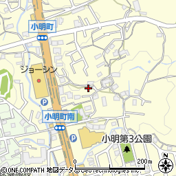 奈良県生駒市小明町817-5周辺の地図