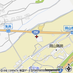岡山県岡山市東区楢原43周辺の地図
