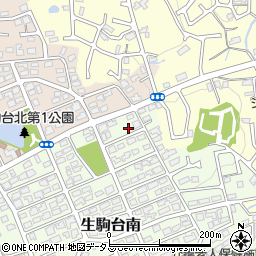 奈良県生駒市生駒台南132周辺の地図