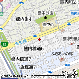 ベルフェリーク新神戸周辺の地図