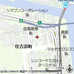 新日化エポキシ製造　神戸工場周辺の地図