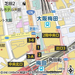 フレンチ＆チャイニーズレストラン モンスレー 大阪新阪急ホテル周辺の地図
