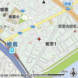 大阪府大阪市西淀川区姫里周辺の地図