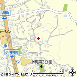 奈良県生駒市小明町834周辺の地図