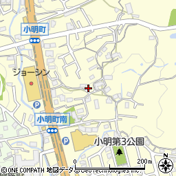 奈良県生駒市小明町820周辺の地図