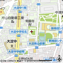 大淀中公園周辺の地図
