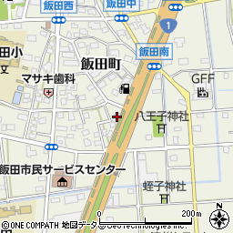 静岡県浜松市中央区飯田町541周辺の地図