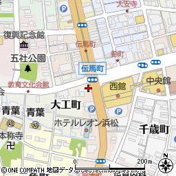 静岡県浜松市中央区伝馬町118周辺の地図