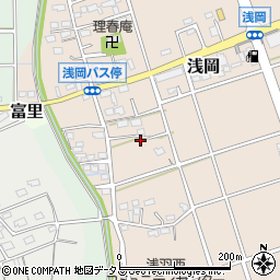 静岡県袋井市浅岡175周辺の地図