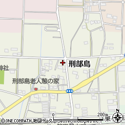 静岡県磐田市刑部島156周辺の地図