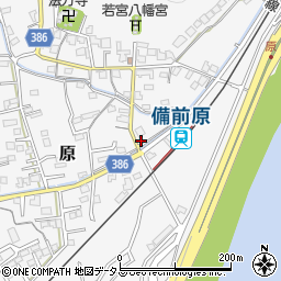 岡山県岡山市北区原1054周辺の地図