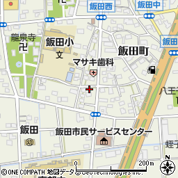 静岡県浜松市中央区飯田町588周辺の地図