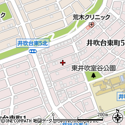 兵庫県神戸市西区井吹台東町5丁目13周辺の地図