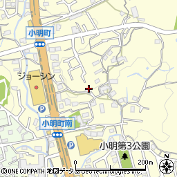 奈良県生駒市小明町819周辺の地図
