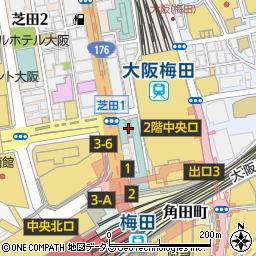 大阪新阪急ホテル宿泊予約周辺の地図