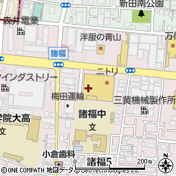 コジマ×ビックカメラ大東店周辺の地図