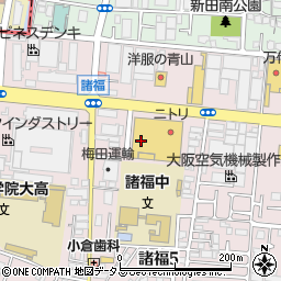 コジマ×ビックカメラ大東店周辺の地図