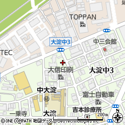 建交労関西合同支部タイムス大阪分会周辺の地図