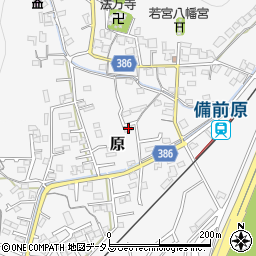 岡山県岡山市北区原1067周辺の地図