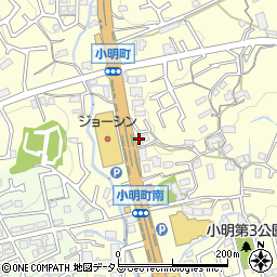 奈良県生駒市小明町794周辺の地図