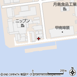 株式会社上組　神戸支店現業部甲南埠頭構内詰所周辺の地図