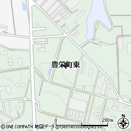 愛知県豊橋市豊栄町東周辺の地図