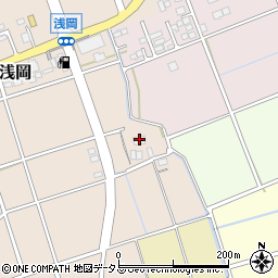 静岡県袋井市浅岡45周辺の地図