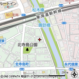 静岡県浜松市中央区北寺島町103周辺の地図