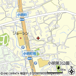 奈良県生駒市小明町784周辺の地図