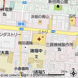 コジマ×ビックカメラ大東店周辺の地図
