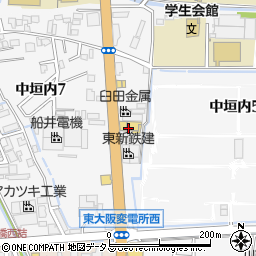 大阪トヨタ自動車　大東店周辺の地図