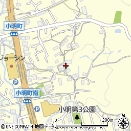 奈良県生駒市小明町824周辺の地図