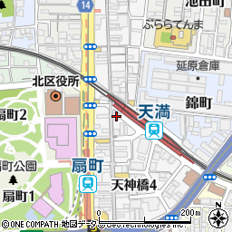 bb.qオリーブチキンカフェ OLIVE CHICKEN JR天満駅前店周辺の地図