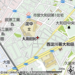 淀川不動教会周辺の地図