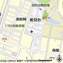 愛知県田原市姫見台121周辺の地図