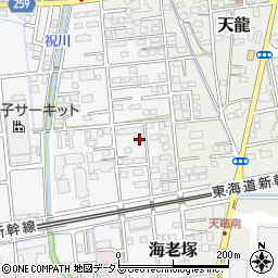 静岡県磐田市海老塚723-2周辺の地図