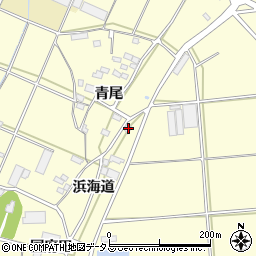 愛知県田原市浦町浜海道105周辺の地図