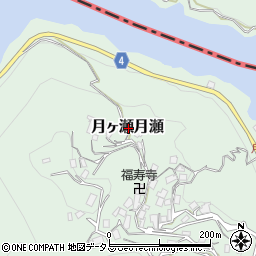 奈良県奈良市月ヶ瀬月瀬周辺の地図