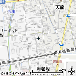 静岡県磐田市海老塚712周辺の地図